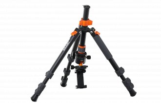 Tripod fotografik Camrock Wanderer T42, 176 cm, alumini, i zi