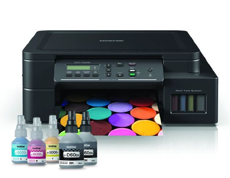 Printer multifunksional Brother DCP-T520W, inkjet A4, Wi-Fi, gri
