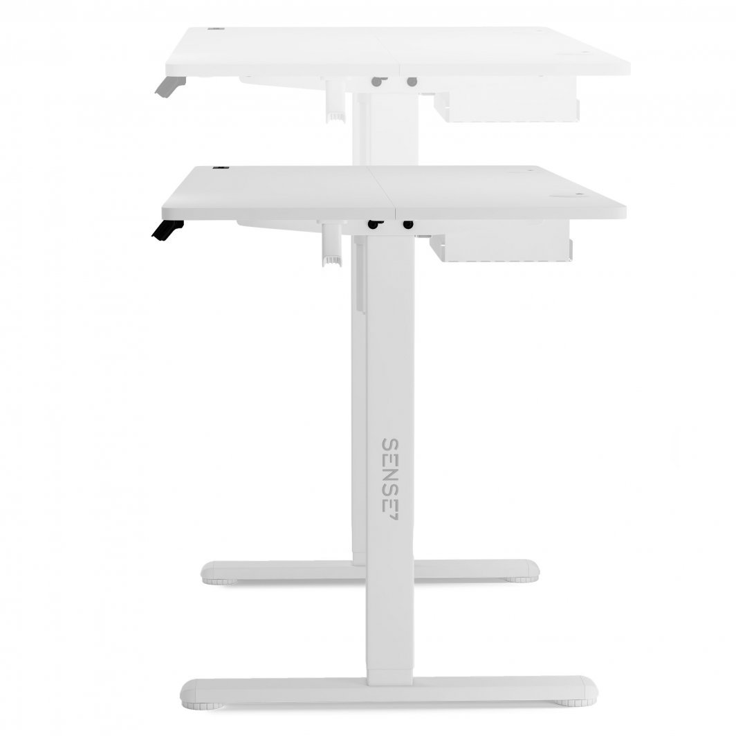 Tavolinë elektrike SENSE7 Nojo, 120cm x 60cm, e bardhë