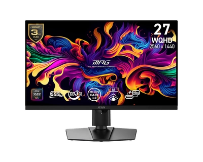 Monitor MSI MPG 271QR QD-OLED X50, 27", QD-OLED, 500Hz, i zi