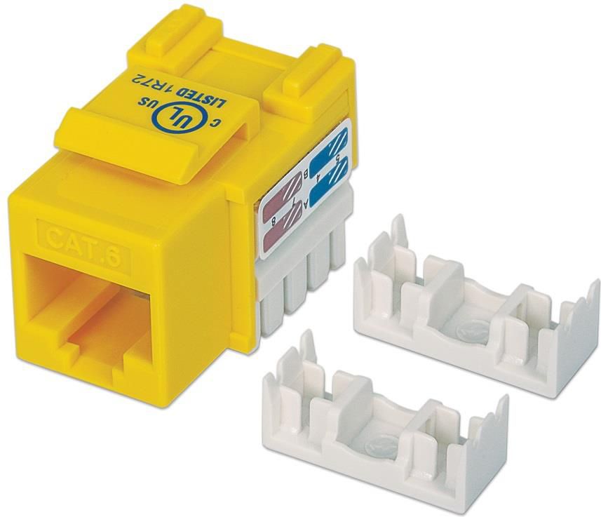 Modul rrjeti Keystone Intellinet Network Solutions 210584, RJ45 UTP Cat6, i verdhë Modul rrjeti Keystone Intellinet Network Solutions 210584, RJ45 UTP Cat6, i verdhë