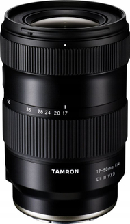 Objektiv Tamron 17-50mm F4 Di III VXD, për Sony FE, zmadhim standard, i zi