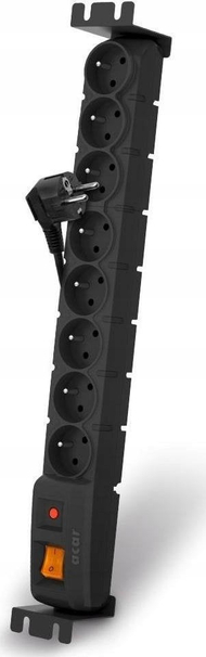 Kabllo e gjatë Acar, e zezë, 3m