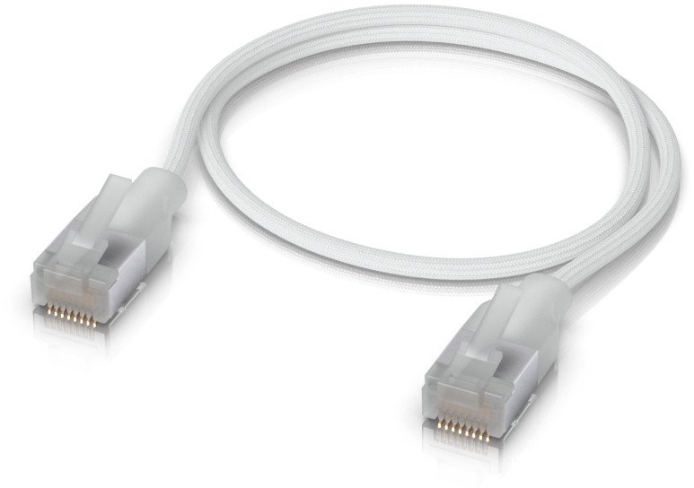 Kabllo rrjeti Ubiquiti UACC-Cable-Patch-EL-C6A-0.3M-W, 0.3m, CAT6A, transparente