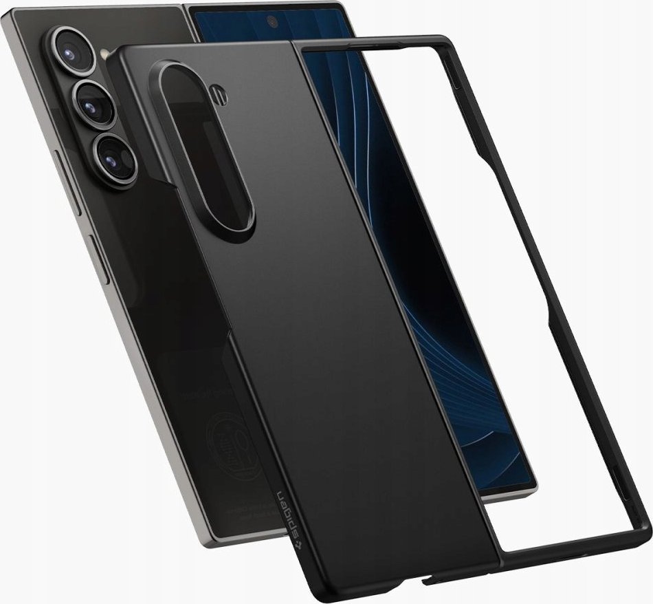 Mbulesë telefoni Spigen Air Skin, për Samsung Galaxy Z Fold6, polikarbonat, e zezë