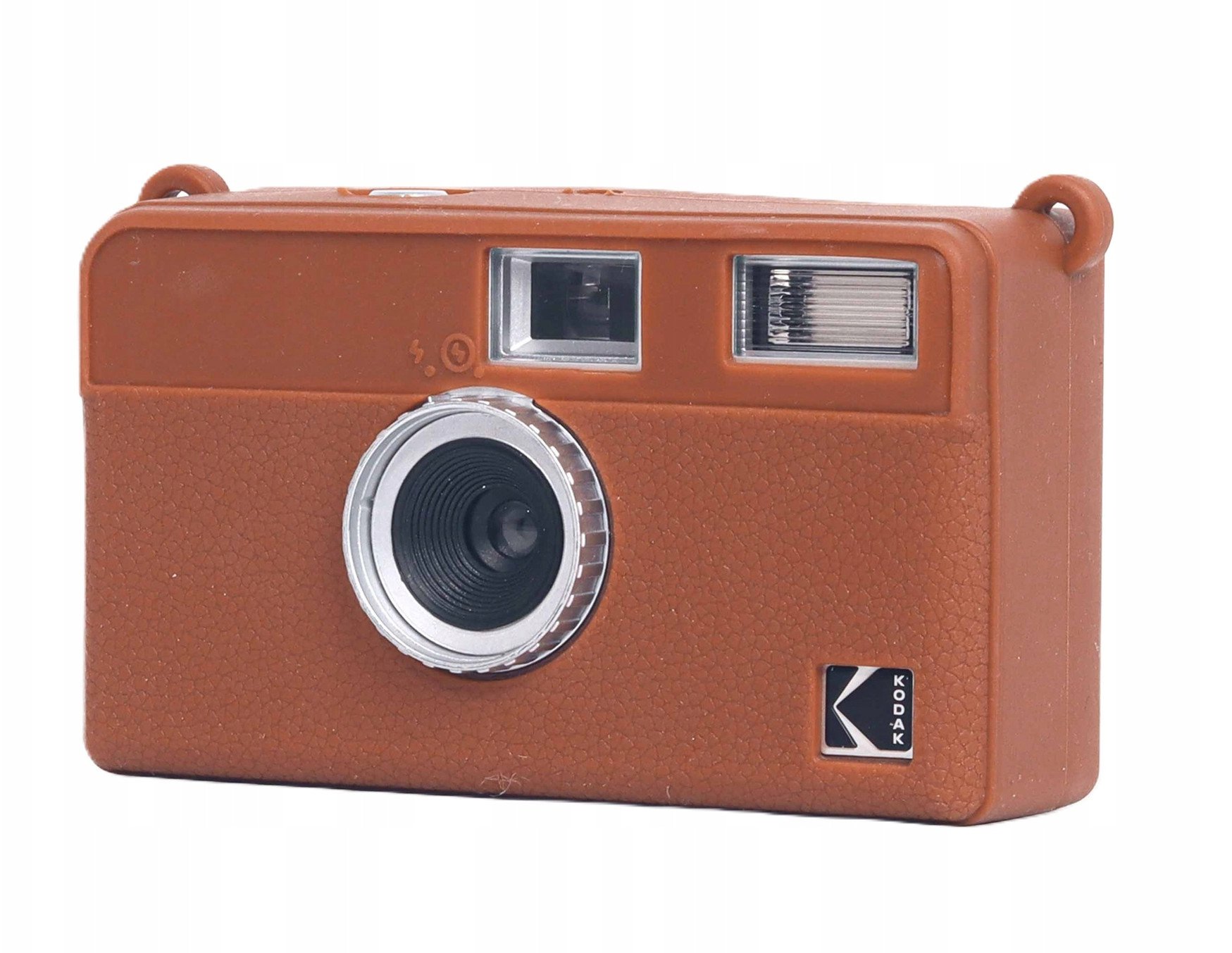 Силиконска навлака LoveInstant за Kodak EKTAR H35 H35N ULTRA F9, имитација на кожа, кафеава