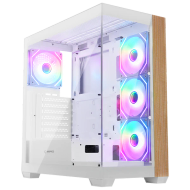 Kasa Gaming RAMPAGE CRUISER V2 MESH TIME GLASED PSU 750W – 80+ Bronze, Mesh & Tempered Glass, ARGB, E Bardhë