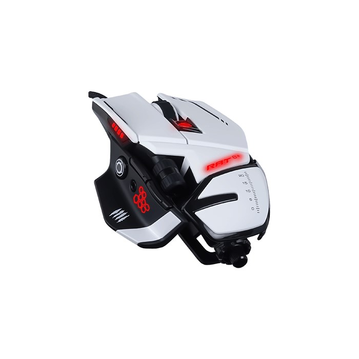 Maus Madcatz R.A.T. 6+, Gaming, USB Type-A, i bardhë