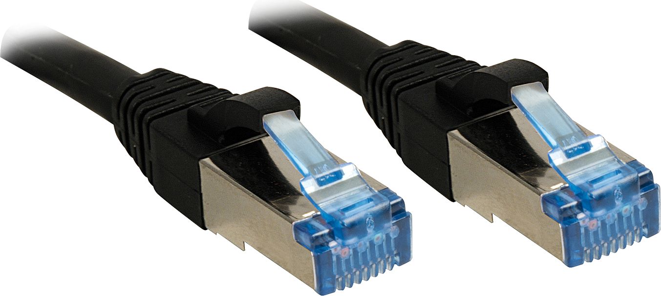 Kabllo rrjeti Lindy Patchcord Cat6A, S/FTP, LSOH, 5m, e zezë