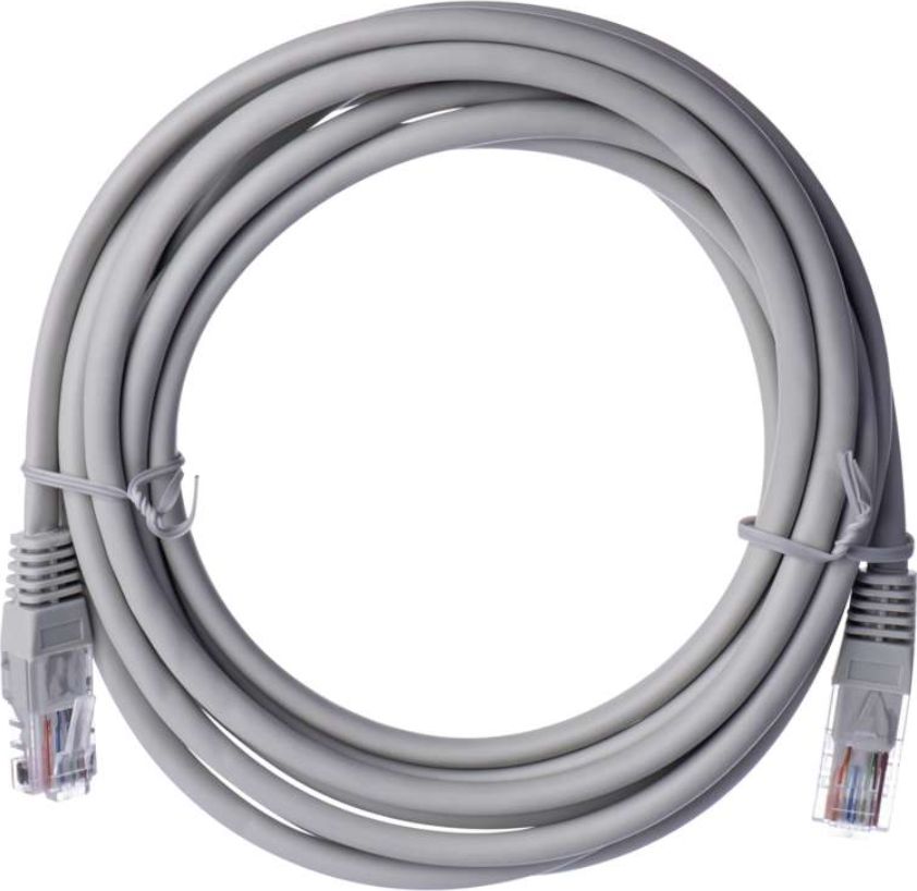 Kabllo rrjeti EMOS RJ45, 3m, UTP CAT5e, gri