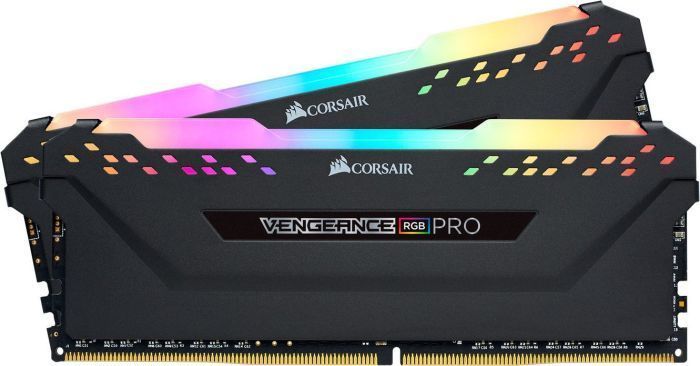 Memorie RAM Corsair Vengeance (CMW32GX4M2E3200C16), RGB PRO, DDR4, 32GB, 3200MHz, CL16, e zezë