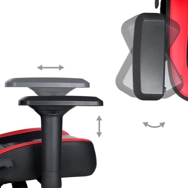 Karrige gaming Marvo CH-118, e zezë/ e kuqe