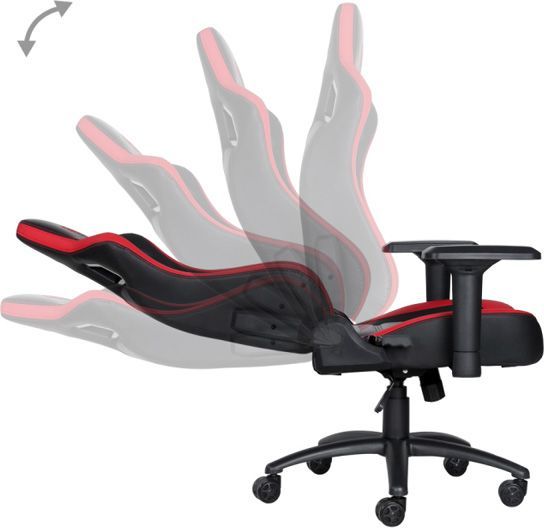 Karrige gaming Marvo CH-118, e zezë/ e kuqe