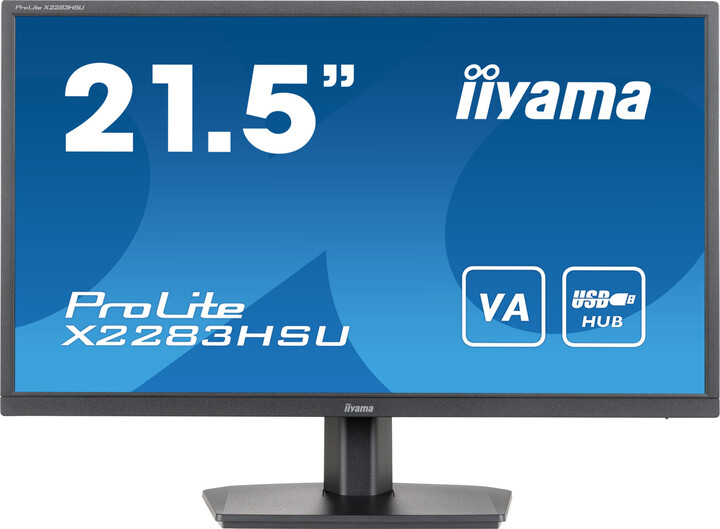 Monitor iiyama ProLite X2283HSU-B1 - LED, 21.5", Full HD, i zi