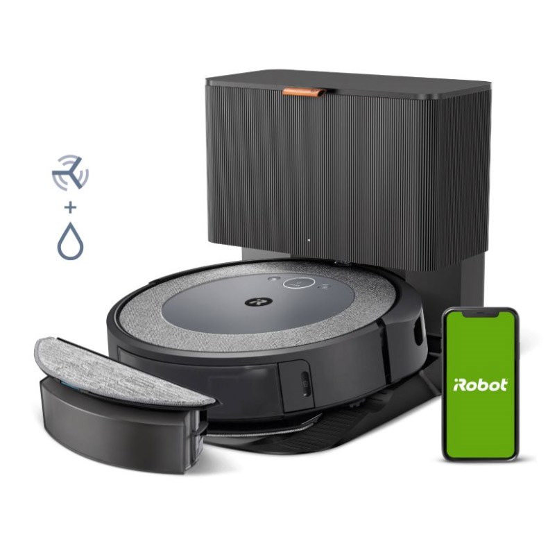 Fshesë elektrike robotike iRobot Roomba Combo i5+, i zi