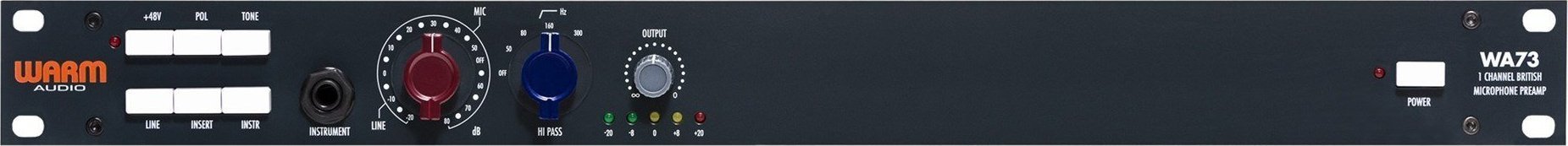Preamp mikrofoni Warm Audio WA73, 1 kanal, britanik, i zi
