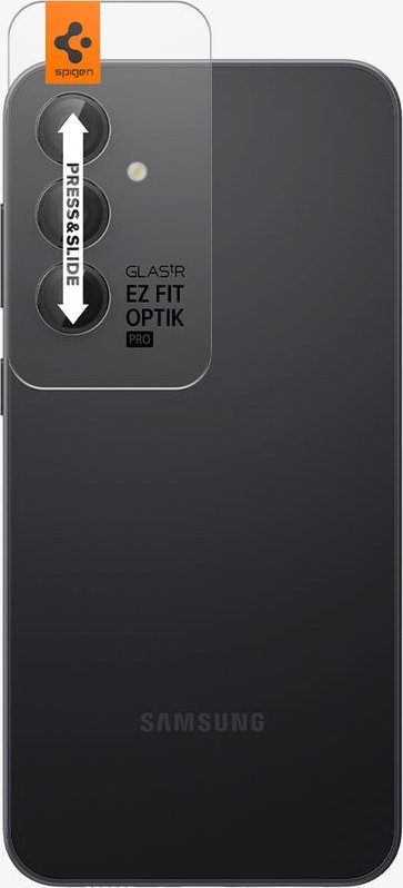 Mbrojtës kamere Spigen Glass tR EZ Fit Optik Pro, set 2 copë, për Samsung Galaxy S23 FE, i zi