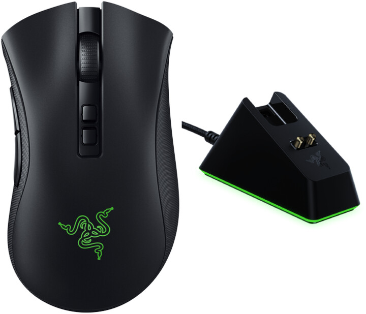 Maus Razer DeathAdder V2 Pro + dock për maus, i zi