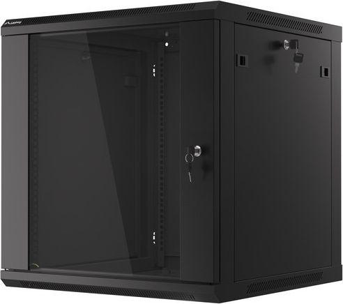Kabinet muri 19" Lanberg WF01-6612-10B, 12U, kapacitet 60 kg, i zi