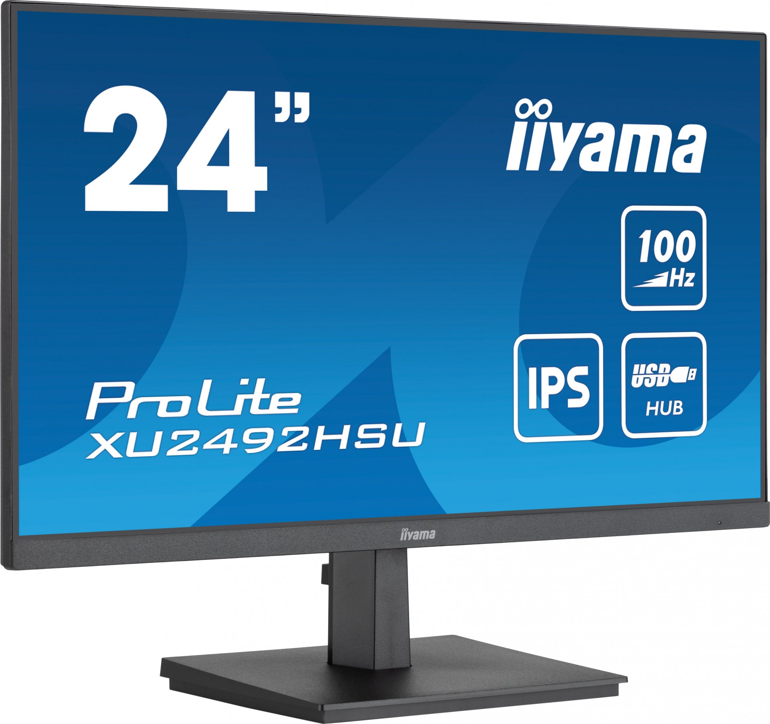 Монитор iiyama ProLite XU2492HSU-B6, 24", 100Hz, Full HD, црн