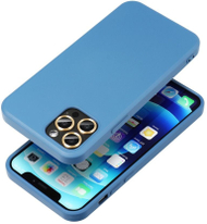 Mbulesë silikoni për Xiaomi Redmi Note 14 4G, mat, me xham mbrojtës, blu