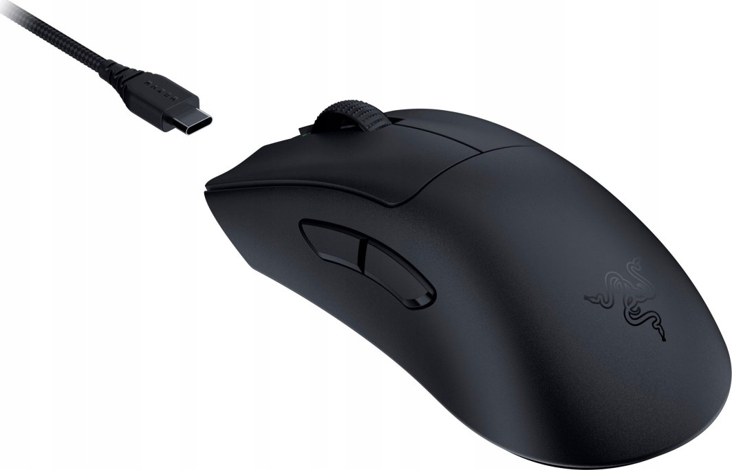 Maus Razer DeathAdder V3 Pro + HyperPolling Dongle (RZ01-04630300-R3WL), i zi