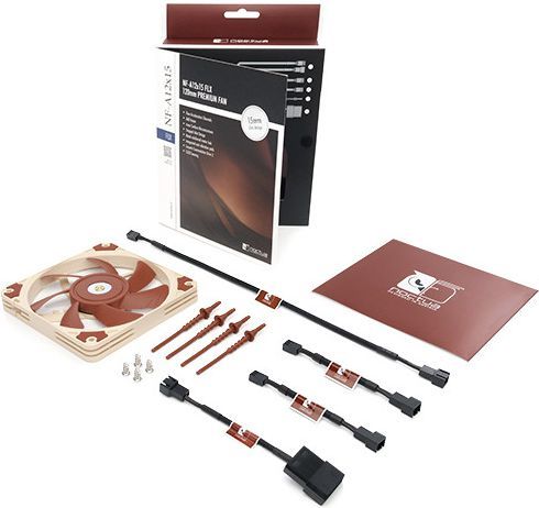 Вентилатор NF-A12x15 FLX, бел/кафеав