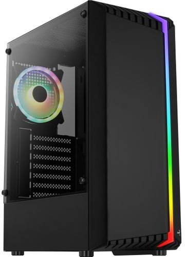 Куќиште за компјутер Sharkoon MK7 ARGB, MicroATX, калено стакло, црно