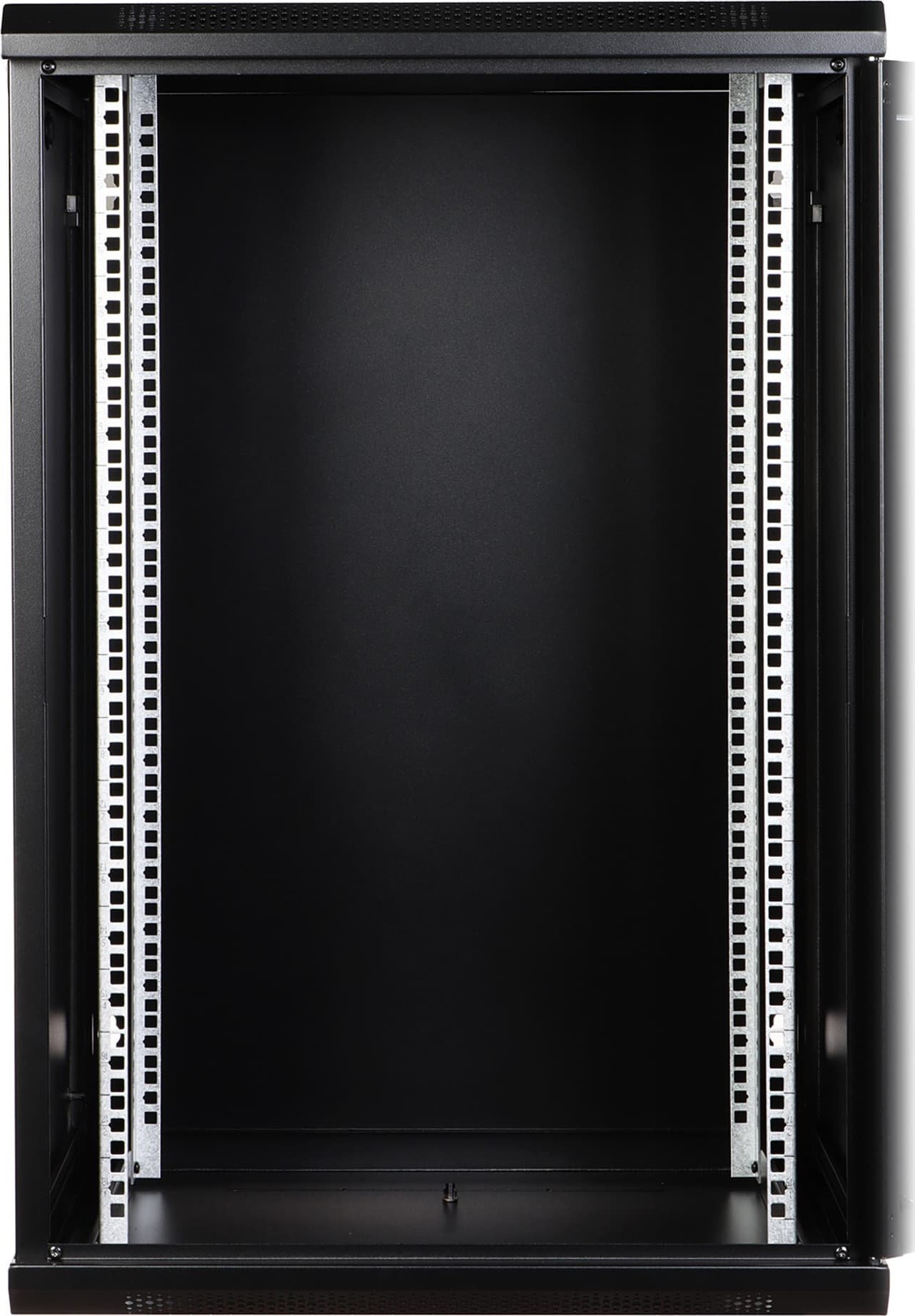 Kabinet rack muri Eprado 19" 18U, xham i tejdukshëm, ngarkesë 60 kg, gri