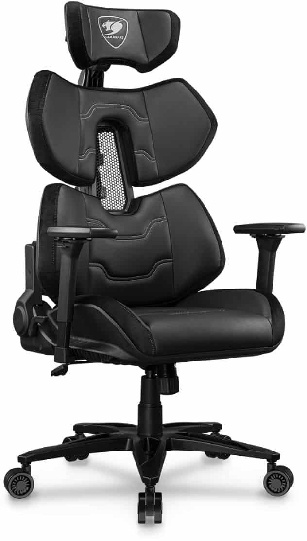 Karrige gaming Cougar Terminator Elite, ergonomike, mbështetëse lumbare, e zezë
