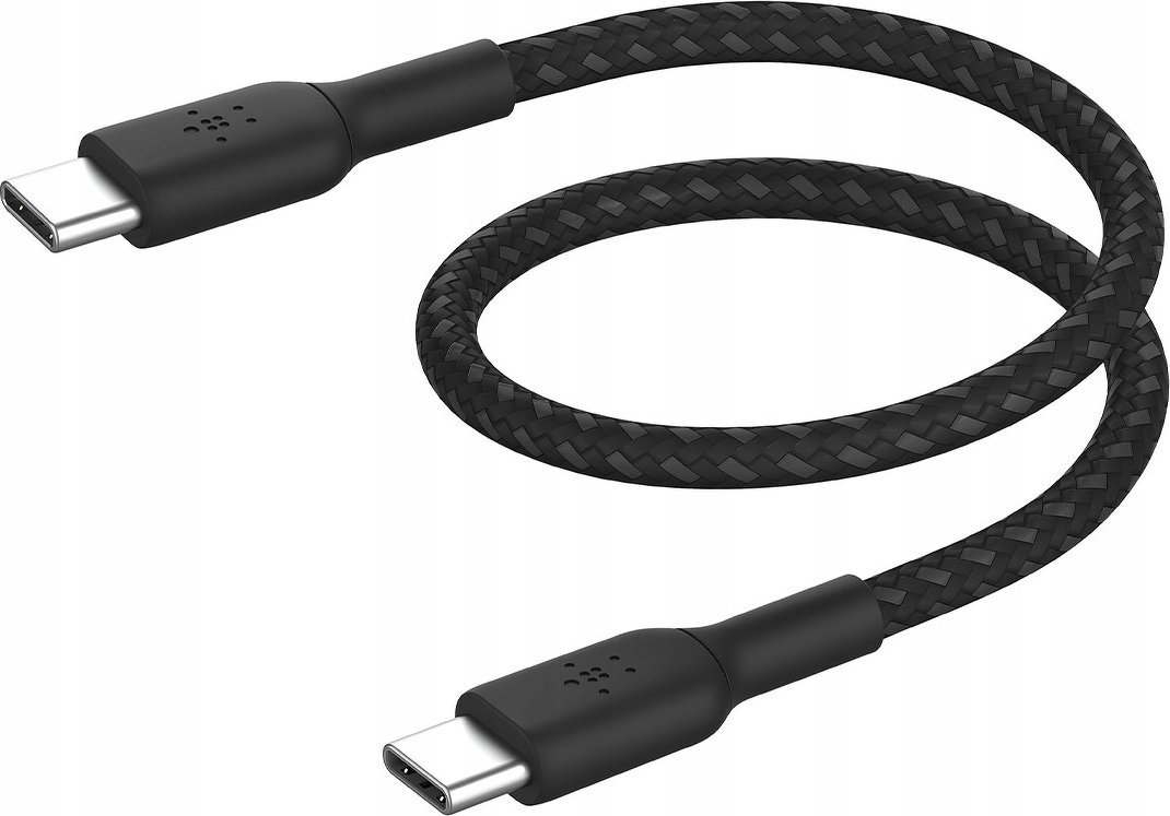 Кабел Belkin BoostCharge USB 2.0, USB-C, 0.15 m, црн