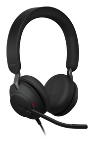 Kufje me mikrofon Jabra Evolve2 40 SE, me kabllo, USB Type C dhe USB Type A, të zeza