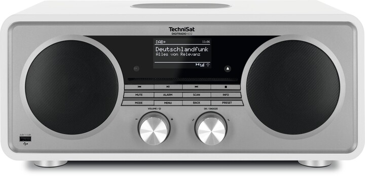 Radio Dixhitale TechniSat DigitRadio 602, e bardhë/argjend