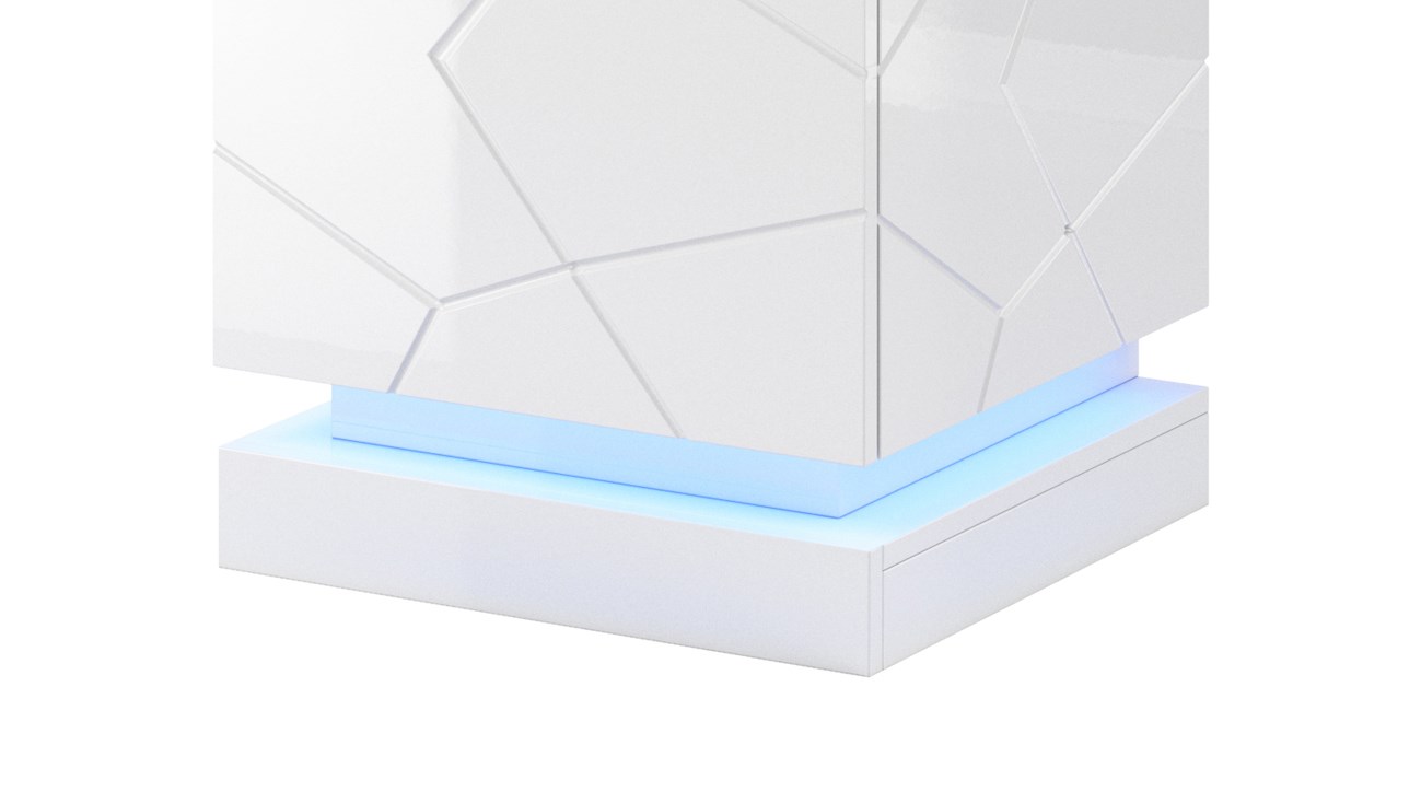 Tavolinë Cama MEBLE PAFOS, 80x41.6x100cm, e bardhë