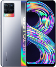 Celular Realme 8 (RMX3085S), 6.4", 4 GB RAM, 64 GB, i argjendtë
