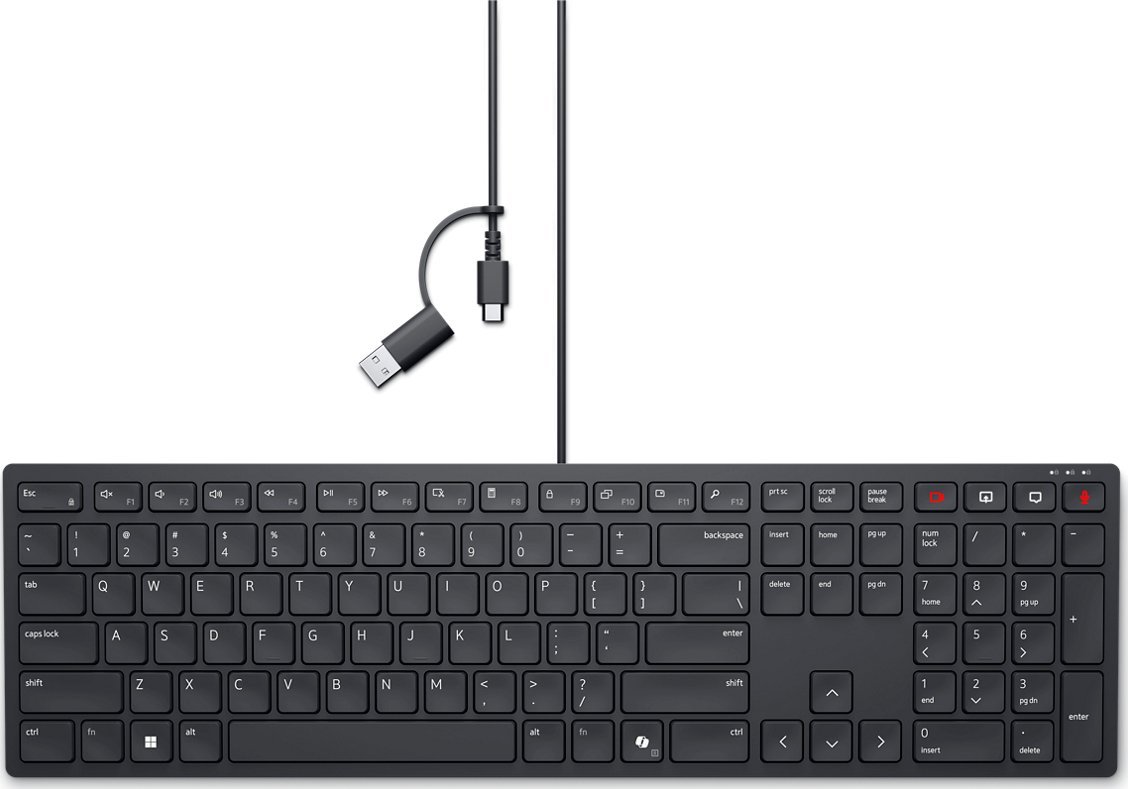 Tastierë Dell KB525C, USB, me taste multimediale, e zezë