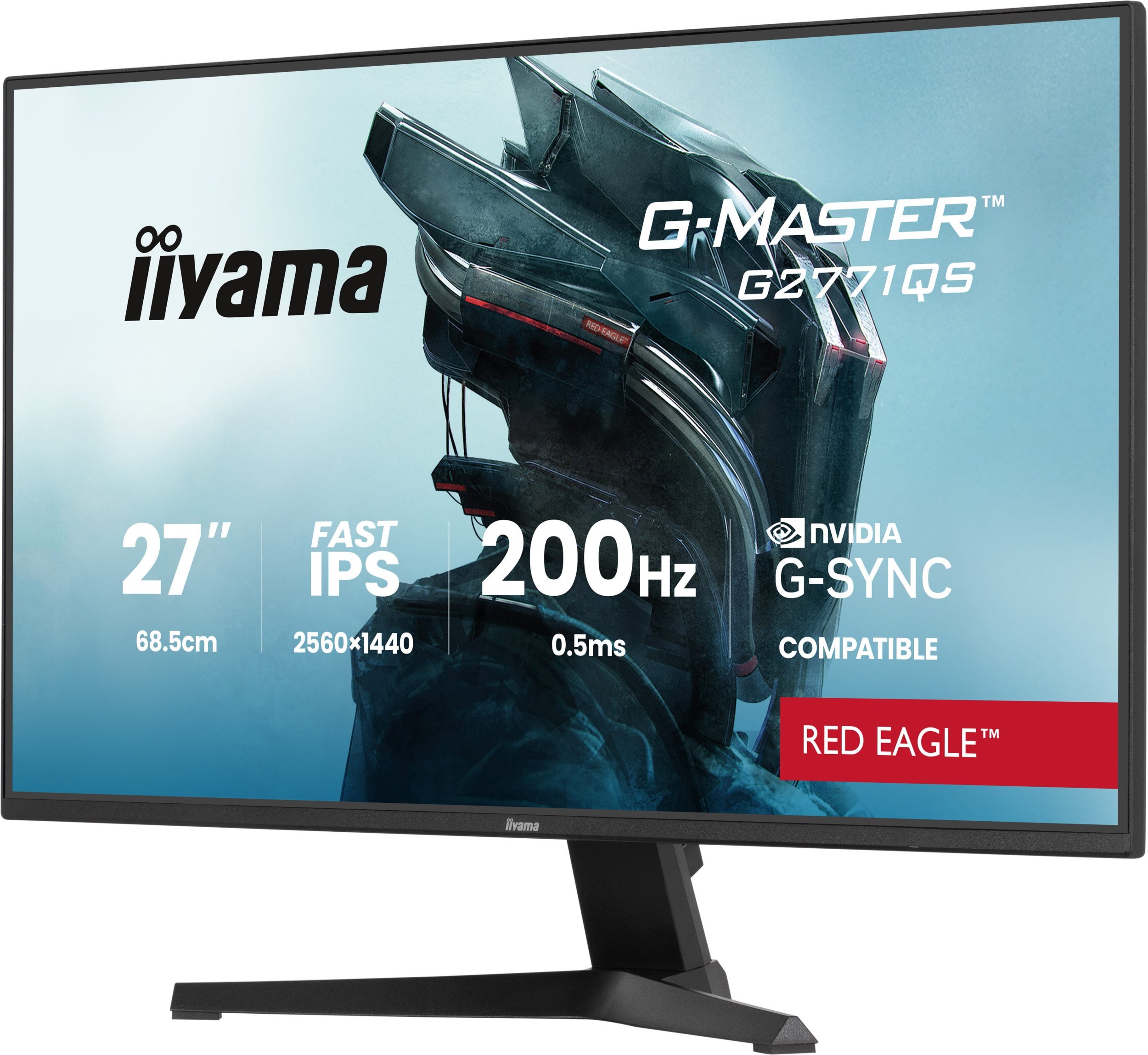 Monitor gaming Iiyama G-Master GB2771QSU-B1, 27", 2K WQHD, 200Hz, i zi