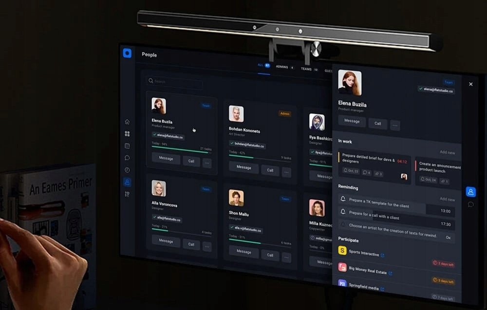 Ламба за монитор BlitzWolf BW-CML6, Screenbar, LED, црна