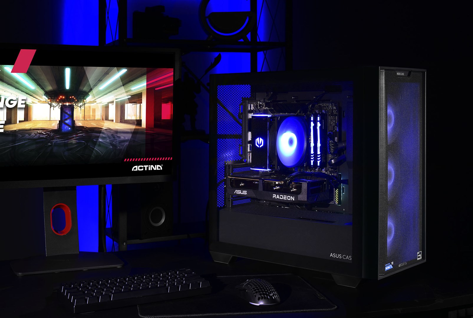 Kompjuter Actina, AMD Ryzen 5 5600, 16GB RAM, 1TB SSD, AMD Radeon RX 7600, i zi