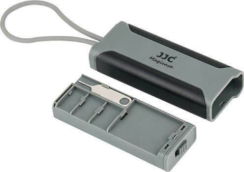 Kuti për karta memorie JJC MCR STM5GB, për SD dhe TF, gri