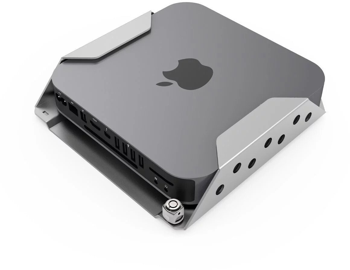 Mbajtëse sigurie për Mac mini Compulocks 2024, sistem Keyed Alike, argjendtë
