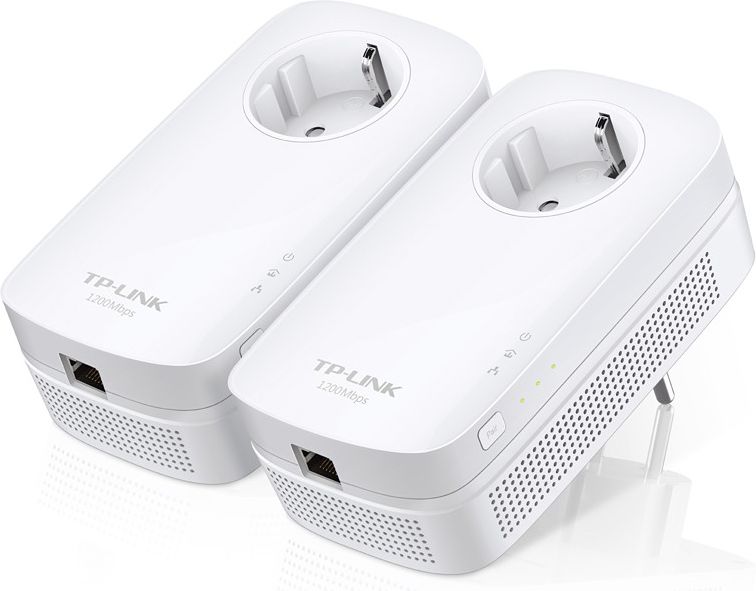 Powerline adapter TP-Link TL-PA8010P KIT, HomePlug AV2, Gigabit, i bardhë
