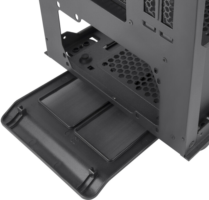 Kasë kompjuteri SilverStone SETA A1, RGB, TG, e hirtë / zezë