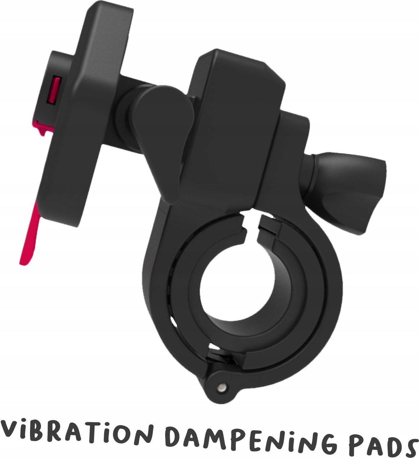 Mbajtëse telefoni Celly SNAPBIKE, për biçikletë dhe trotinet, rrotullim 360°, e zezë