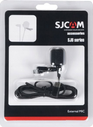 Mикрофон SJCAM за камера SJ8, со клипса, кабел 145 cm, црн