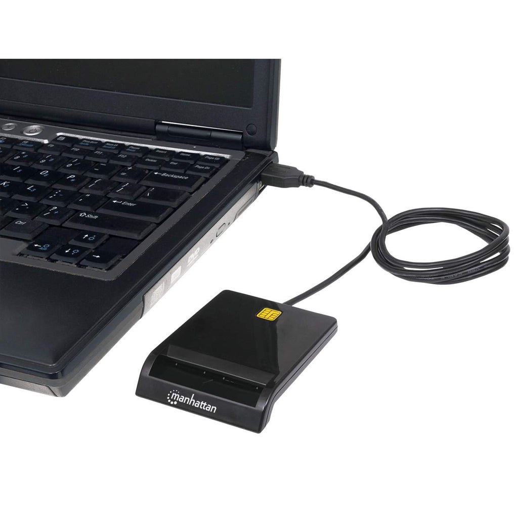 Lexues kartash inteligjente Manhattan 102049, USB, i zi