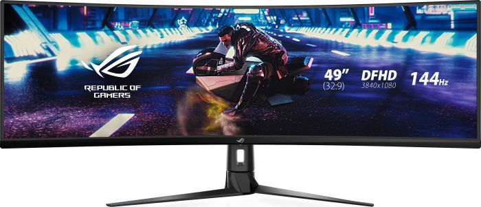 Monitor Asus ROG Strix XG49VQ, 3840x1080 (SUW FHD), 144Hz, 49", i zi