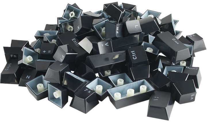 Taste për tastierë Glorious, US, të zeza