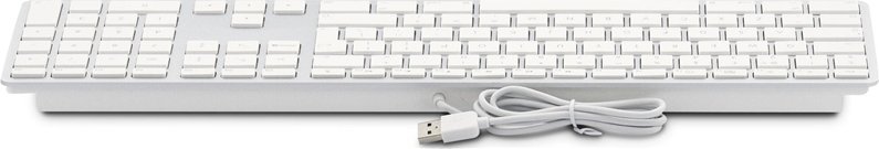 Tастатура LMP KB-1243-BIG, USB A, копчиња со големи букви, сребрена