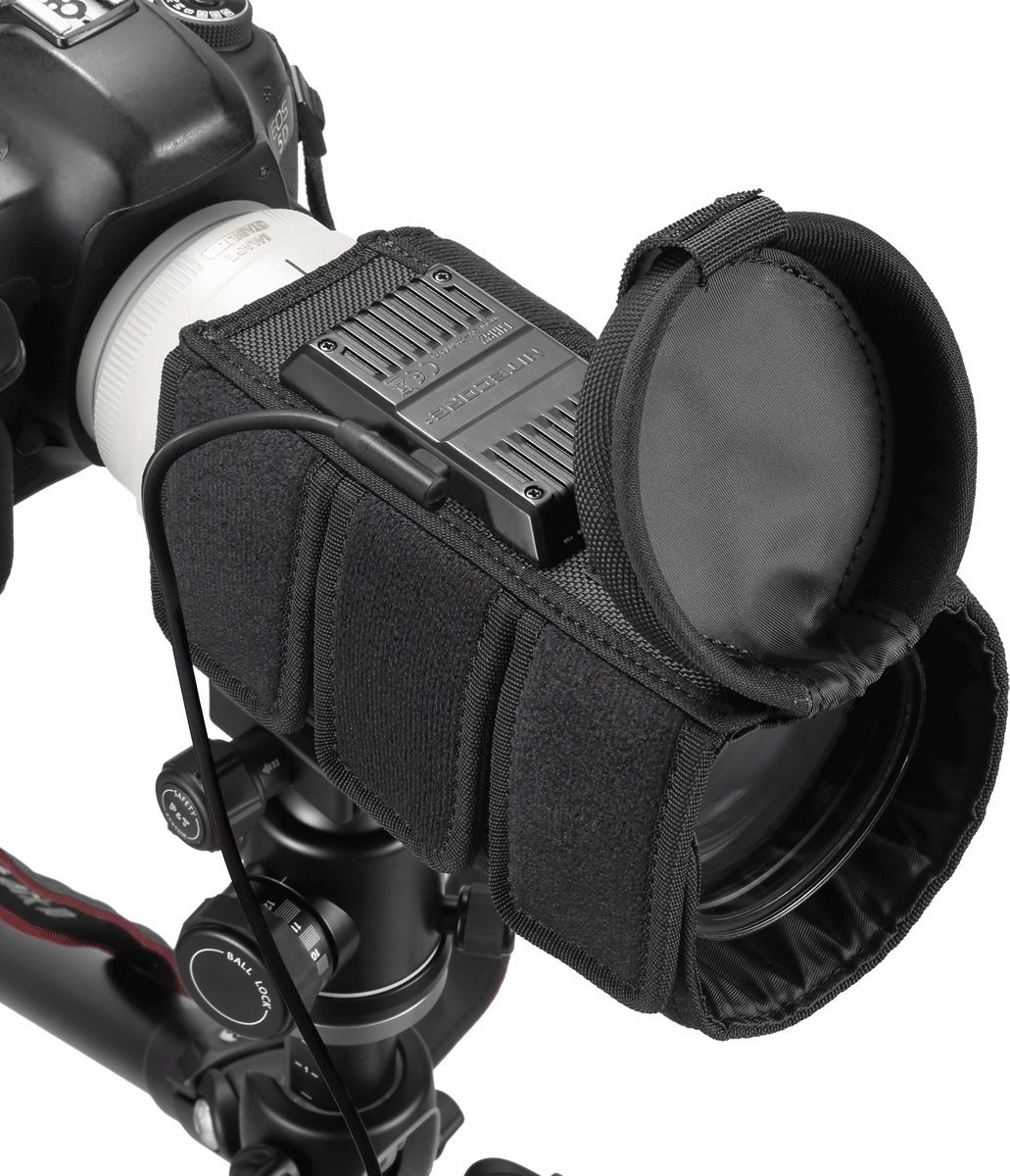 Çantë ngrohëse për lente Nitecore LHH82, për aparat fotografik, e zezë